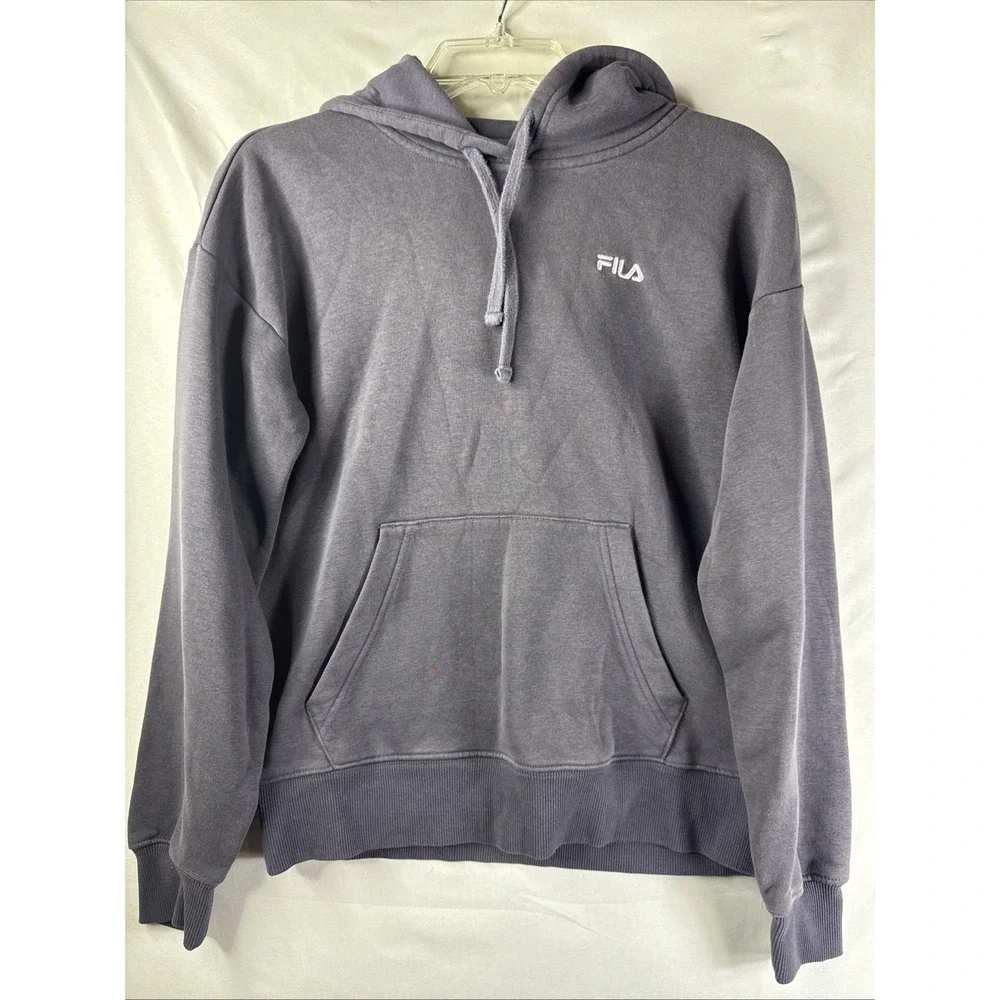FILA Mens Hoodie Light‎ Purple Pullover Size XS Drawstring